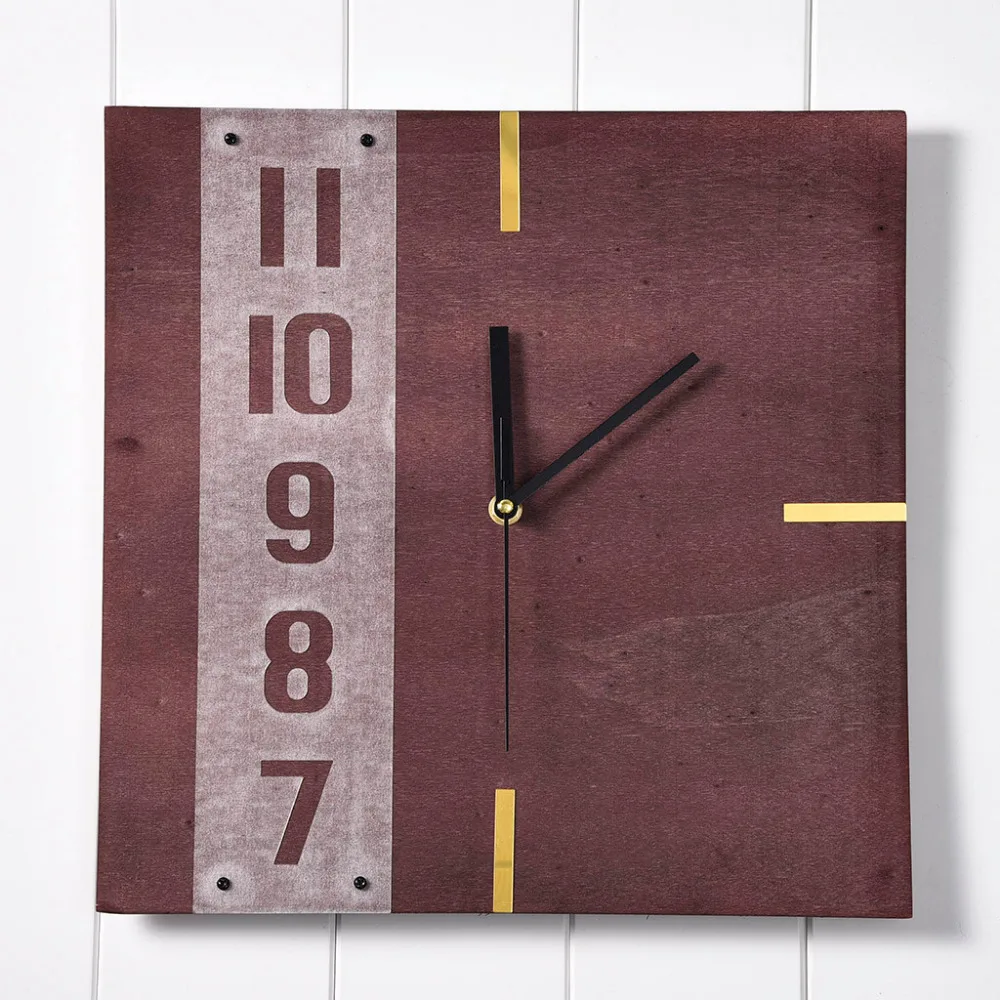 Wood Wall Clocks Home Decor Modern Wood Wall Clock Design Wooden Square