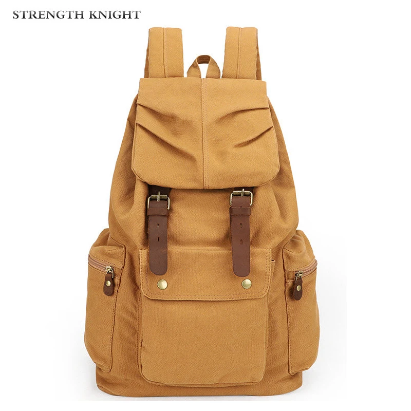 Vintage Leather Women Men Backpack Handbag Rucksack Shoulder School Travel Bags