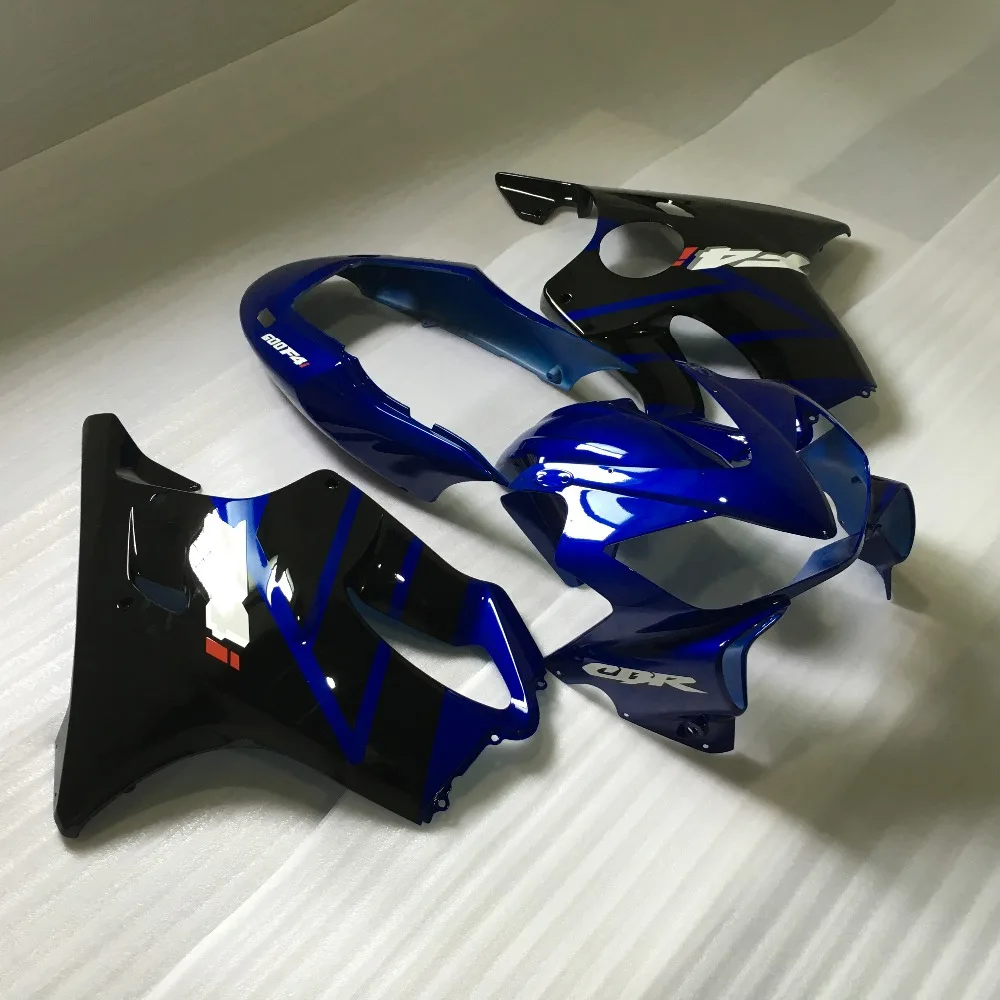 

Injection mold Fairing kit for HONDA CBR600 F4I 04 05 06 07 CBR600F4I 2004 2007 CBR600 blue black Fairings set +7gifts HM18