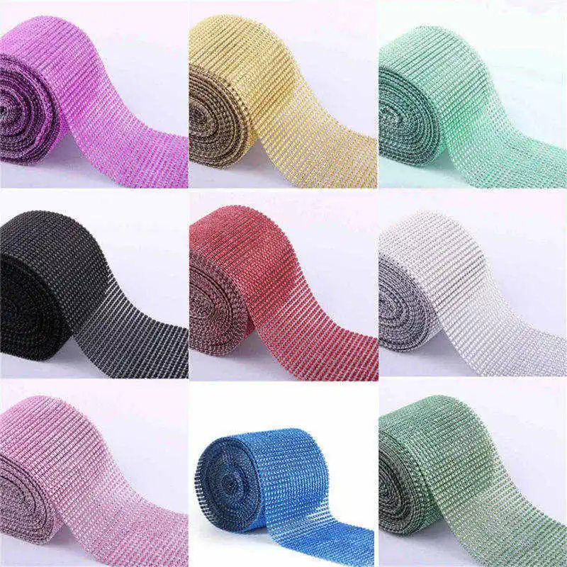 -1-yard-Diamond-Mesh-Wrap-Cake-Roll-Bling-Crystal-Rhinestone-Ribbon-Wedding-Favor-Decor-Party_