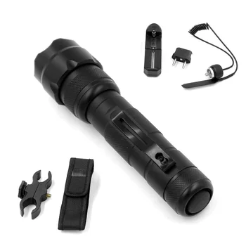 

502B Cree XP-L XP-L2 V5 led flashlight Rechargeable Torch light bike lamp lightlantern+ Remote switch+Charger+gun mount+holster