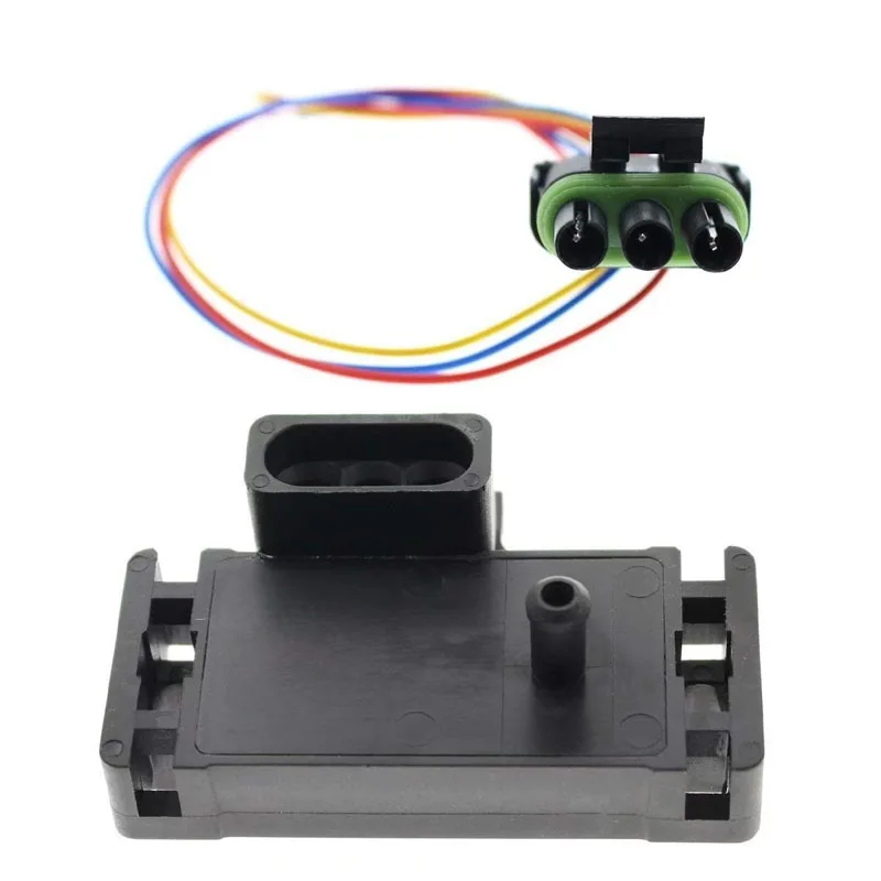 

100pcs/set 12223861 16040749 Turbo Intake Air Boost Pressure Map Sensor For Modified Cadillac Chevrolet Buick Chevy With Plug
