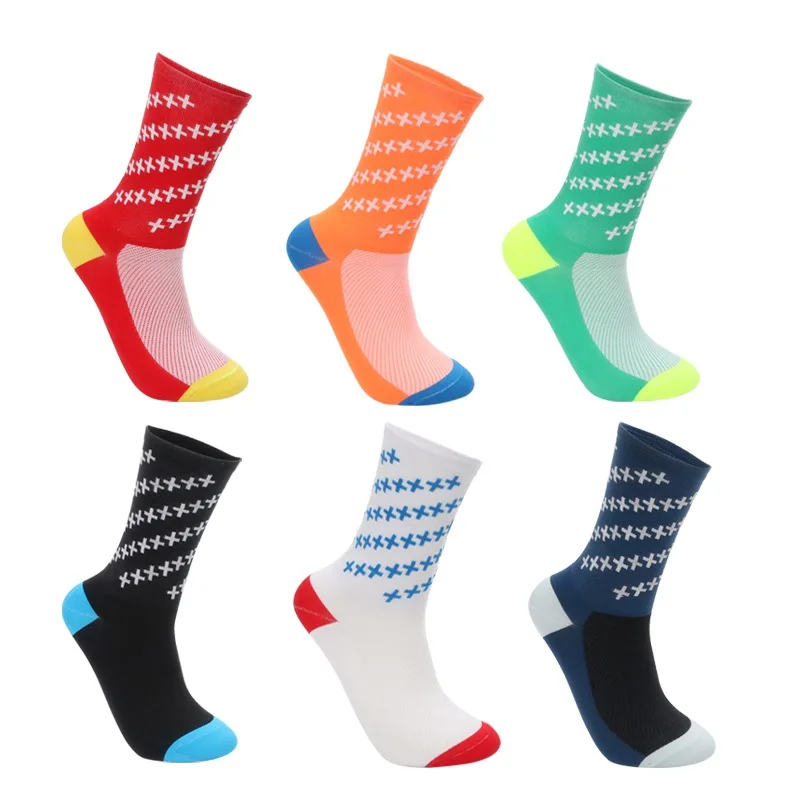 

Professional Sports Bicycle Socks Men And Women Wear-resistant Breathable Long Training Socks Riding Running Climbing