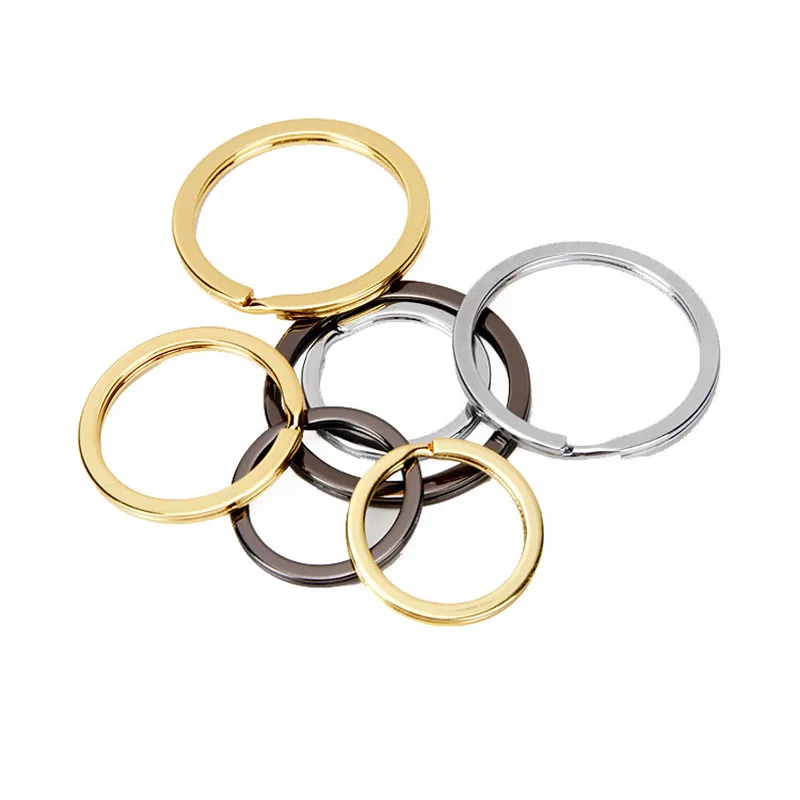 

20pcs/Lot 25/30/35mm Nickel Plated Keyring Split Ring Never Fade Key Ring for Keychain Women Men Hand Making Diy Accessories