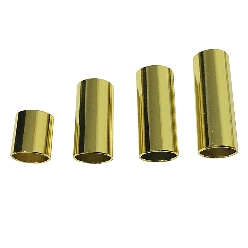 4 Pcs Golden Color Metal Guitar Slide barGuitar Parts & Accessories
