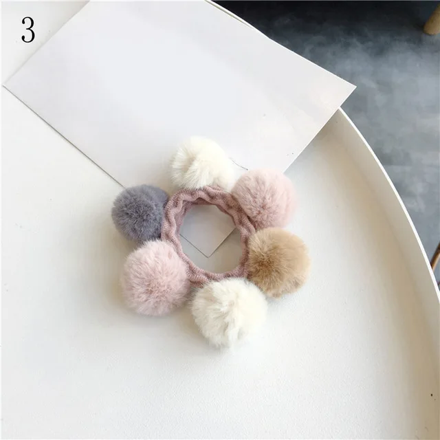 Girls Hair Accessories with Small Lovely Soft Faux Fur Ball Pompom Hair Tie Elastic Colorful Hairball Girls Bands Rings Hair Girls Hair Accessories with Small Lovely Soft Faux Fur Ball Pompom Hair Tie Elastic Colorful Hairball Girls Bands Rings Hair