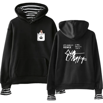

Post Malone 2019 Mens Hoodies Hit Color Men Patchwork Long Sleeve Pullover Printing Hip Hop Fake Two-piece Autumn Sweatshirts