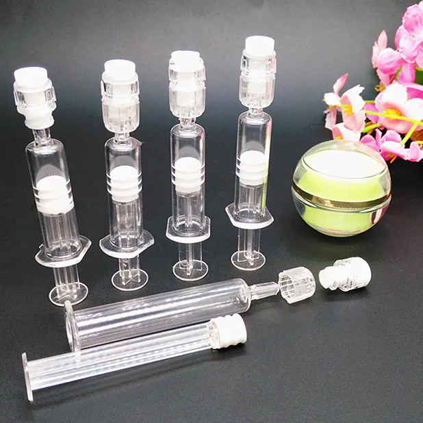 

100pcs Empty Cosmetic Essence Syringe Bottle Plastic DIY Water Needle Refillable Container Needle Tubing 1ml 2ml 3ml 5ml 10ml