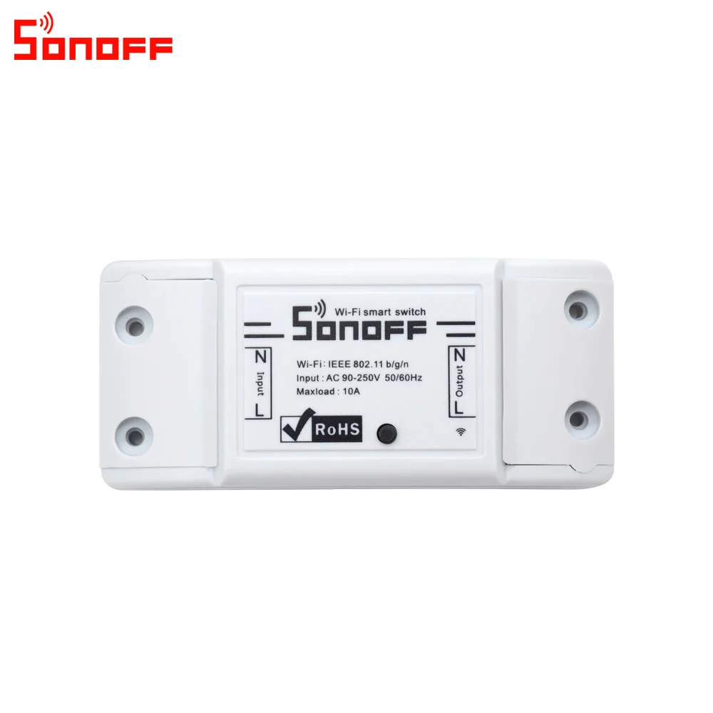 Itead Sonoff Basic R2 Wifi DIY умный беспроводной пульт дистанционного управления Domotica модуль контроллера света работает с Alexa Google Home eWeLink