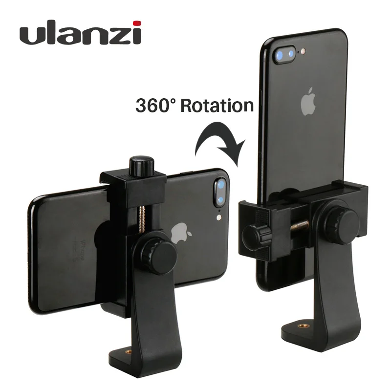 Ulanzi 360 degree font b Smartphone b font Tripod Mount Clip Support Vertical Horizontal Video Shooting
