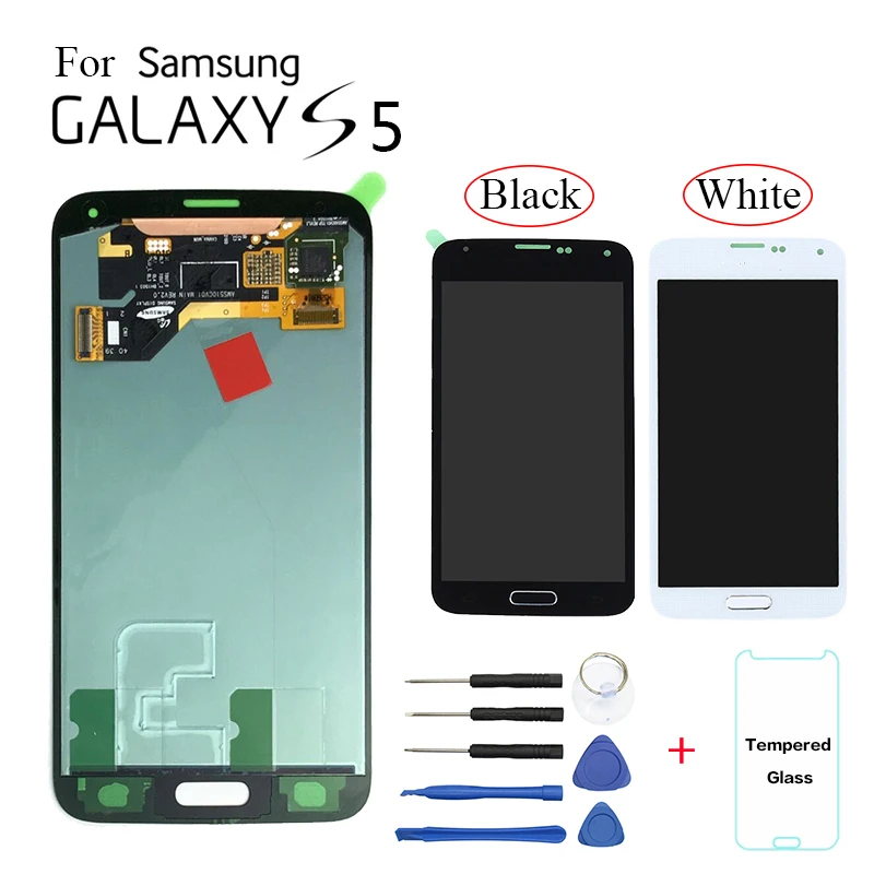 

Super AMOLED LCDs For Samsung Galaxy S5 MINI G800 G800F G800H LCD Screen Display With Touch Digitiz