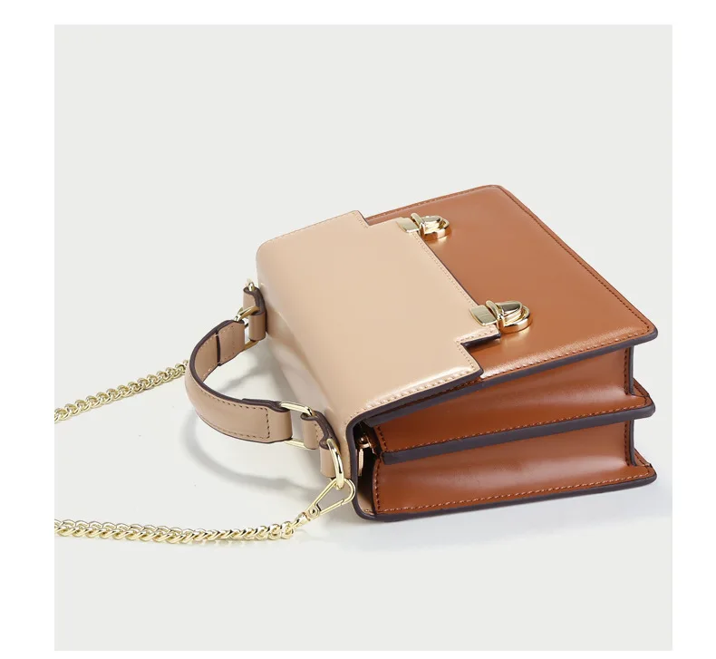 hasp design ladies shoulder bags