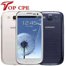 ロック解除サムスンギャラクシー S3 i9300 オリジナル eu のバージョンの携帯電話クアッドコア 4。インチ 3 グラム 8MP wifi gsm gps 16 ギガバイト rom