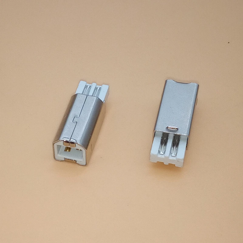 10 шт. DIY USB 2,0 B Тип 4 Pin мужской принтер порт сборки адаптер Разъем гнездо припоя