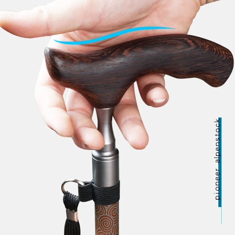 Fibra de Carbono Bengala com Confortável Lidar com Bloqueio Presente dos Pais Pioneer Idosos Leve Ajustável t Rápido 1 Pçs 5 de carbono bengala com confortável t lidar