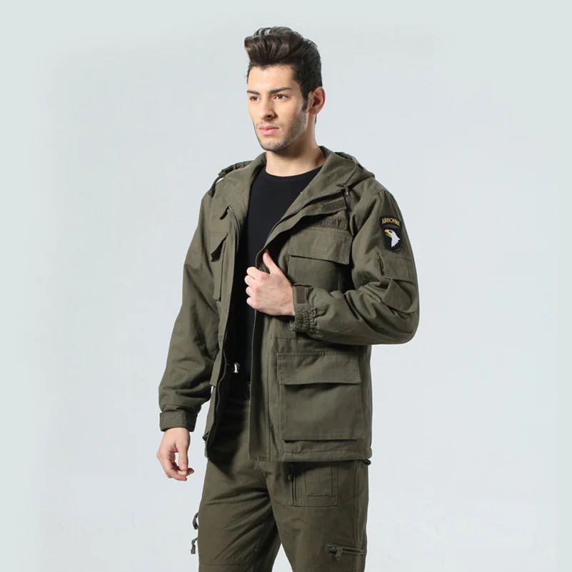 Pandaie-Mens Product Mens Autumn Winter Casual Jacket Military Tactical Outwear Breathable Coat