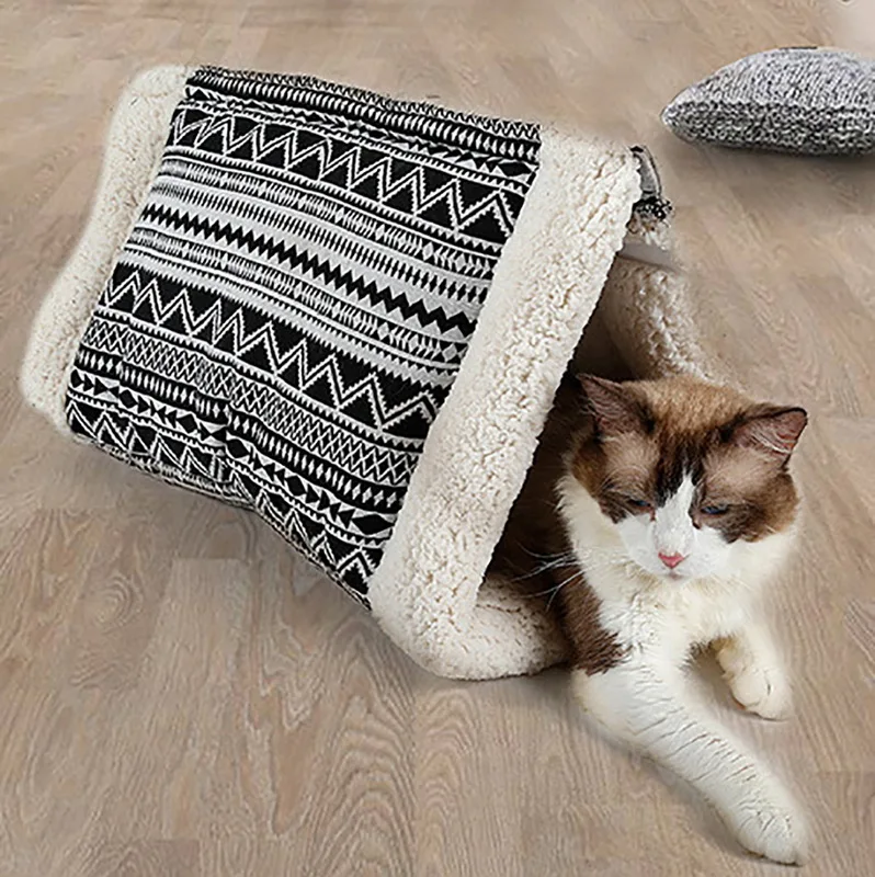 Hoomall хлопковый флисовый коврик для кота собаки кровать Питомца Кошка туннельный
