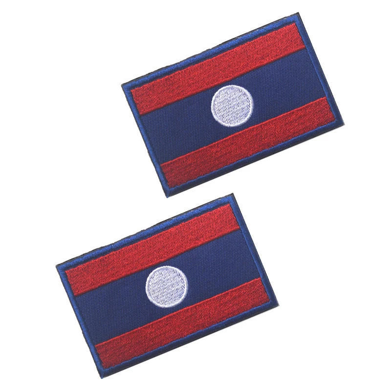 

5pcs/lot 3D embroidery armband Laos flag patch Military Tactical Clothing Backpack Caps Turkey flag patch badges
