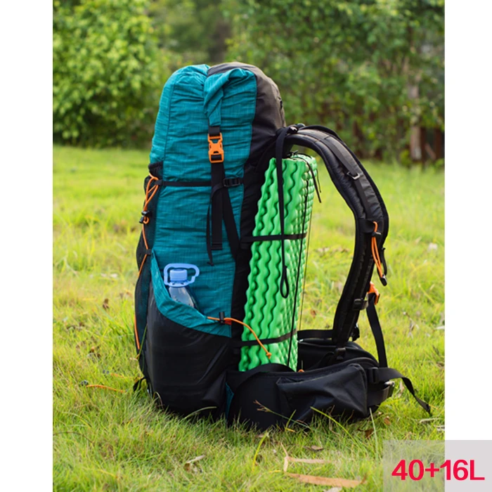Mochila de senderismo resistente al agua con engranaje 3F UL Paquete de Camping ligero para montañismo de viaje mochila de senderismo 40 + 16L - 5