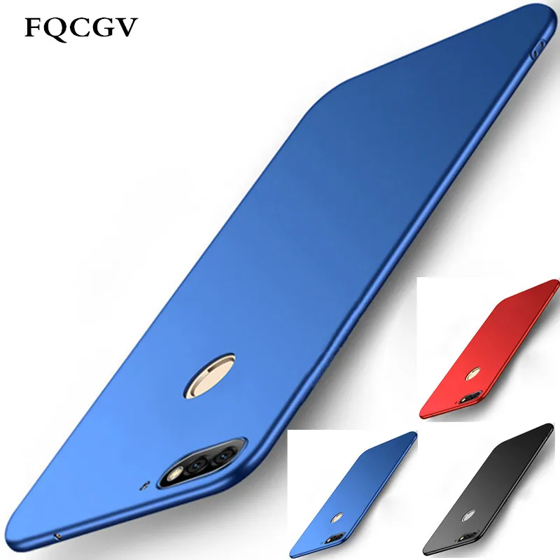 

FQCGV For Huawei Y5 Y6 Y7 Y9 2018 Case soft silicone shockproof Black cover For Huawei Y7 Y6 Prime 2018 cover Y5 prime 2018 Case