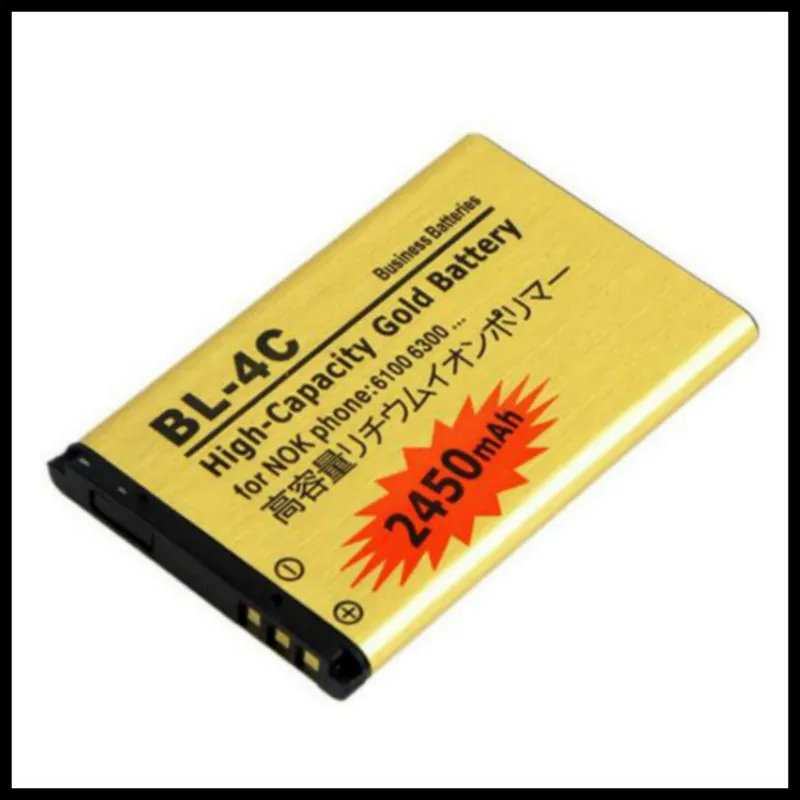 High Capacity Golden BL4C BL 4C Mobile phone Battery for Nokia 1202