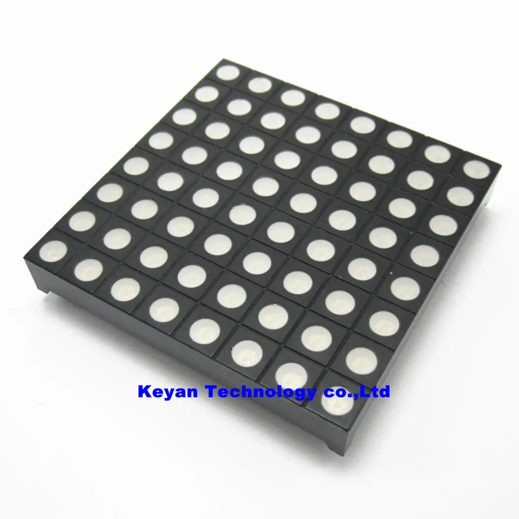 

M11..LED Display Dot Matrix Common Anode Red 5mm 8x8 60mmx60mm or Common Cathode