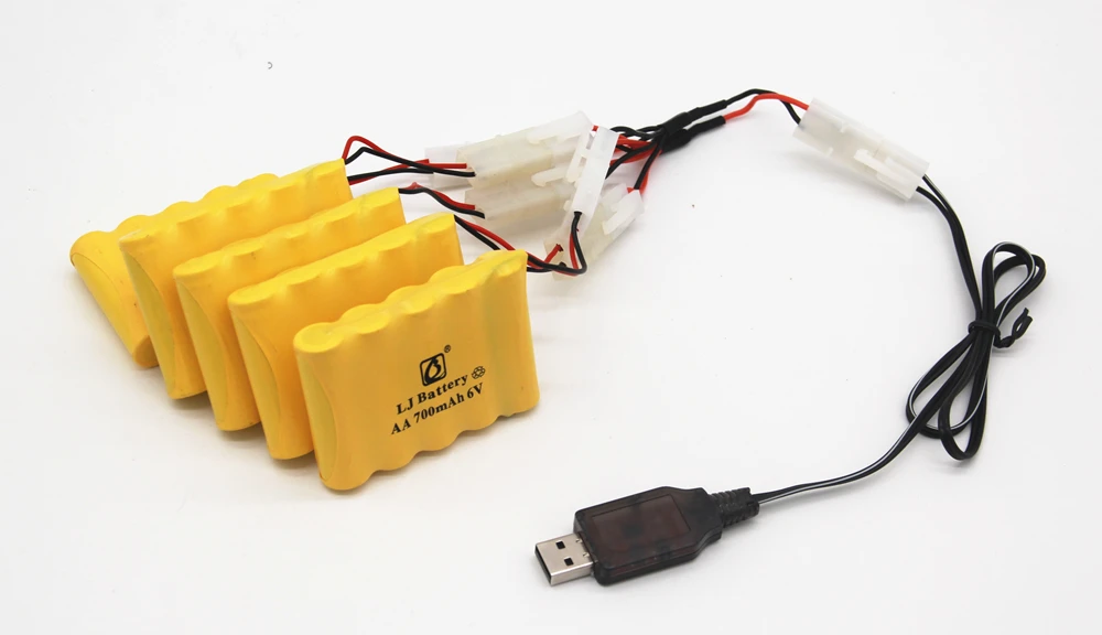 6 v 700 mah AA NI-CD аккумулятор с зарядным устройством большой емкости электрический игрушечный аккумулятор дистанционный автомобиль корабль Робот перезаряжаемый 6 v 700 mah