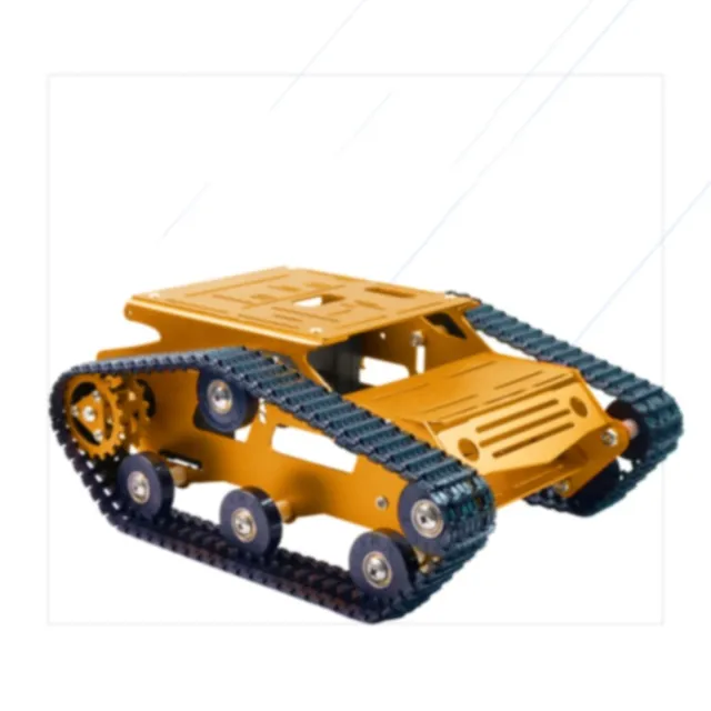 Tracked Tank Chassis CNC RC Tank Chassis Aluminum Alloy for Arduino DIY Unfinished Blue 2