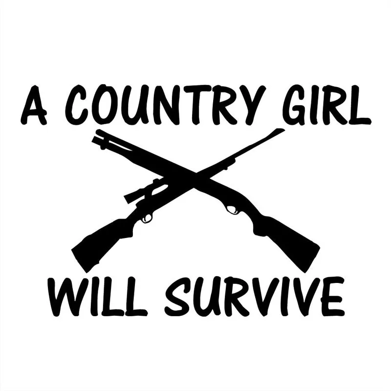 Виниловая наклейка для автомобиля A COUNTRY GIRL 20 х13 8 см | Автомобили и мотоциклы