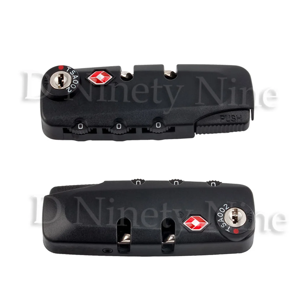 

2Pcs OOTDTY 3 Digit Combination TSA Secure Padlock Lock Luggage Suitcase Travel Code Lock HD-013A