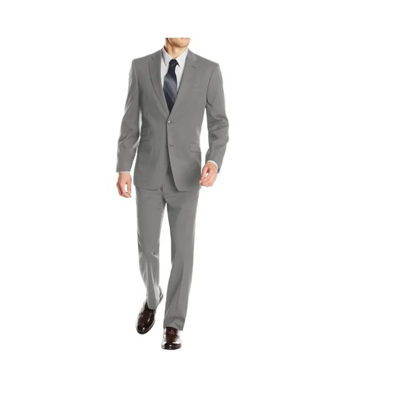 Gray the groom suits best mens suits fashion two button groom suits two-piece the groom suits for wedding (jacket+pants+tie) Gray the groom suits best mens suits fashion two button groom suits two-piece the groom suits for wedding (jacket+pants+tie)
