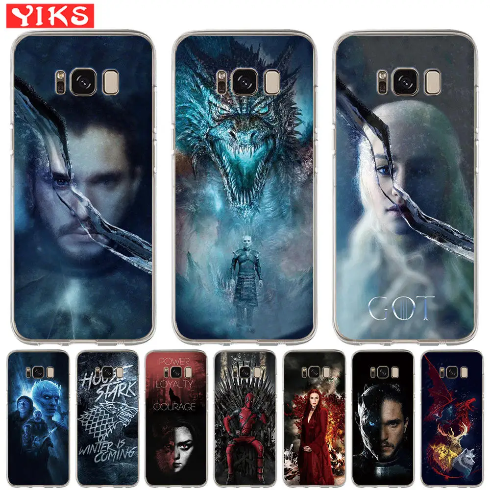 

Game Throne House Stark Targaryen Case For Samsung Galaxy S10 S9 S8 Plus S10e S7 S6 Edge Note 8 9 Soft TPU Cover Coque Etui