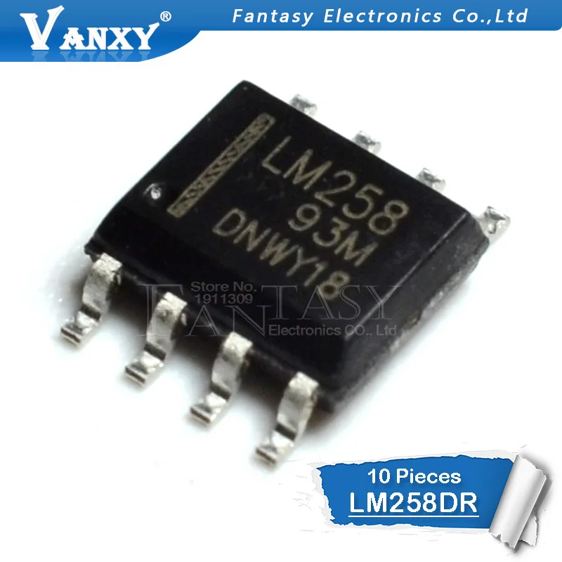 10pcs Original LM258DR SOIC-8 chip dual operational amplifier