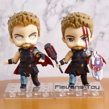 

Marvel Avengers Infinity War Thor Odinson Q Version Dolls PVC Action Figures Toys 2pcs/set