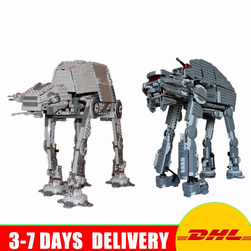 

Lepin 05050 UCS Motorized Walking AT-AT 05130 The First Order Heavy Assault Walker Model Blocks Toys Compatible 10178 75189