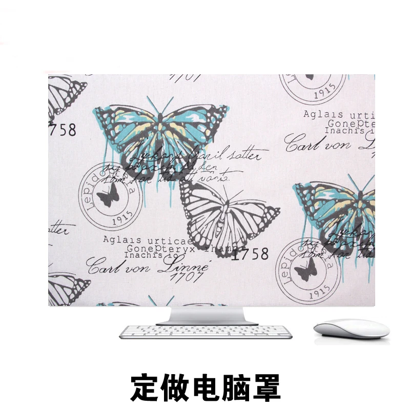 

NEW!! HANDMADE 100% special computer Dust cover + for imac 21.6 inch butterflies maps + free shipping