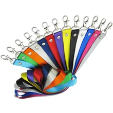 5 шт цвет случайный шейный ремень ремешки для ключей ID карта тренажерный зал Мобильный телефон ремни USB бейдж держатель DIY Висячие веревки шнурок