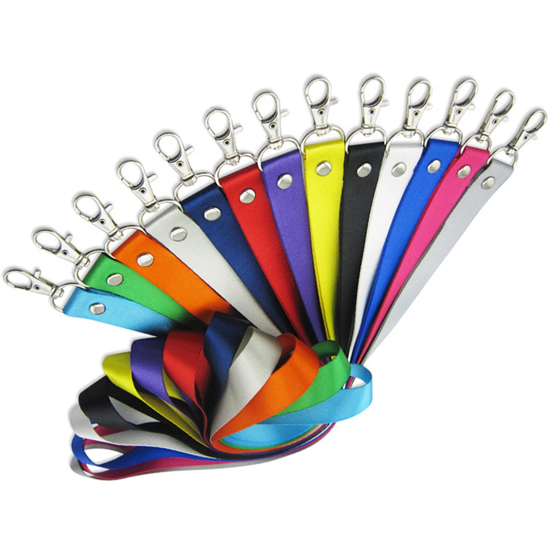 5pcs Color Random Neck Strap Lanyards for keys ID Card Gym Mobile Phone