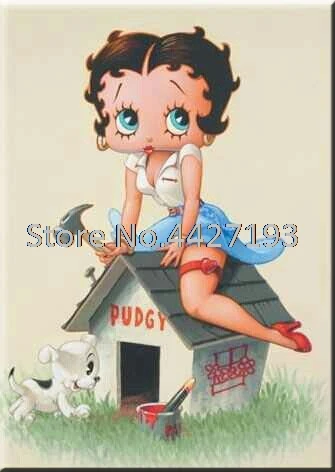 Алмазная мультяшная betty boop 5D алмазная картина вышивка крестиком квадратные Стразы Дрель полная DIY Алмазная мозаика для украшения - Цвет: 5