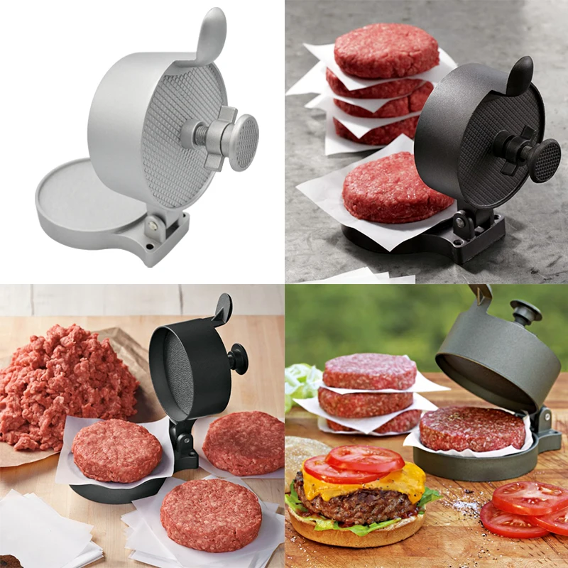 Кухонная форма для гамбургера из алюминиевого сплава, пресс-инструмент для мяса, приспособления для бургеров из мяса, пресс-форма для гамбургера, фрикадельки, инструменты