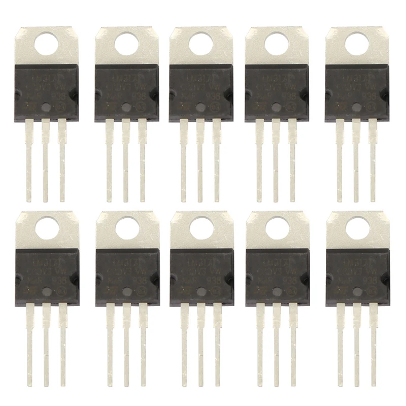 

New Original 10Pcs LM317T LM317 1.2V to 37V 1.5A Adjustable Voltage Regulator IC Parts HP