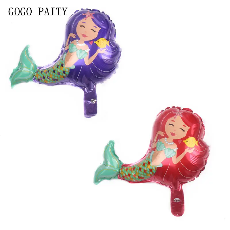 

GOGO PAITY New Mini Mermaid Aluminum Balloons Wedding Party Decoration Balloons Self-sealing
