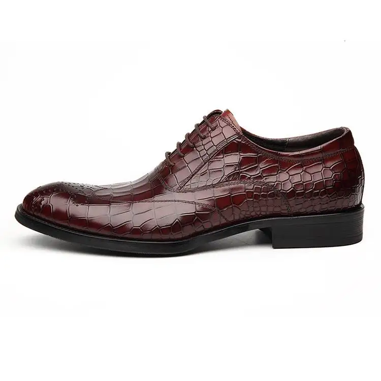 Dedo Vinho O Para Escritório Rendas Serpente Até Vestir Calçado Designer vermelho Da Python Moda Redondo Negros Pé Do Homens Preto Sapatos De Couro Lazer Padrão Errfc qTCw40C