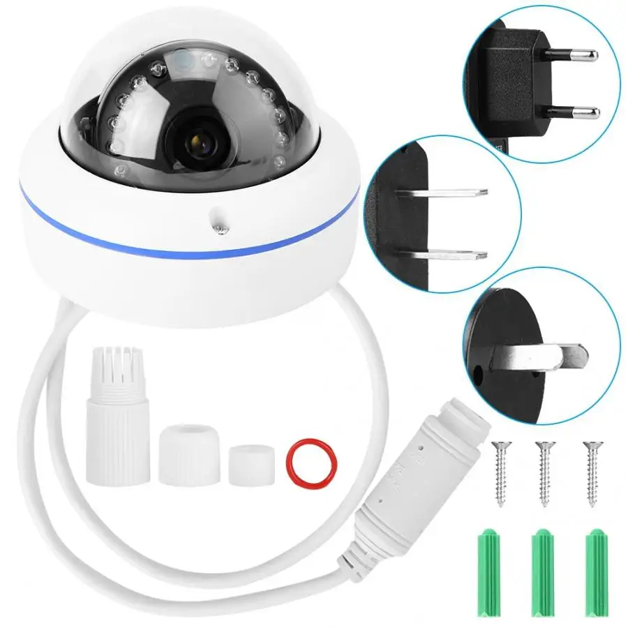 

BESDER 720P/960/1080p Indoor Outdoor Waterproof Metal Dome IP Camera Night View Safety Monitor Network Camera