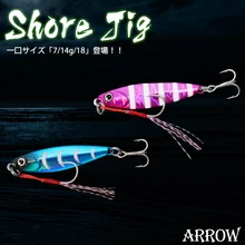 TSURINOYA Shore Jig balıkçılık cazibesi ok 7/42mm 14g/54mm 18g/_ _ _ _ _ _ _ _ _ _ _ _ _ _ _ _ _ _ _ _ mm uzun döküm Metal cazibesi tatlısu tuzlu su alabalık bas yem