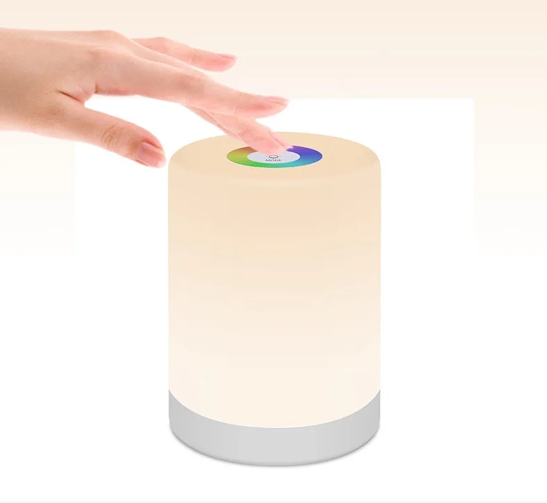 

Colorful Night Light LED RGB Touch Control Wireless Bluetooth Speaker USB Rechargeable Sensor Light