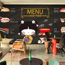 Beibehang обои 3d обои для стен в рулонах домашний декор японские суши обои кухня стены 3d папье peint росписи 3d