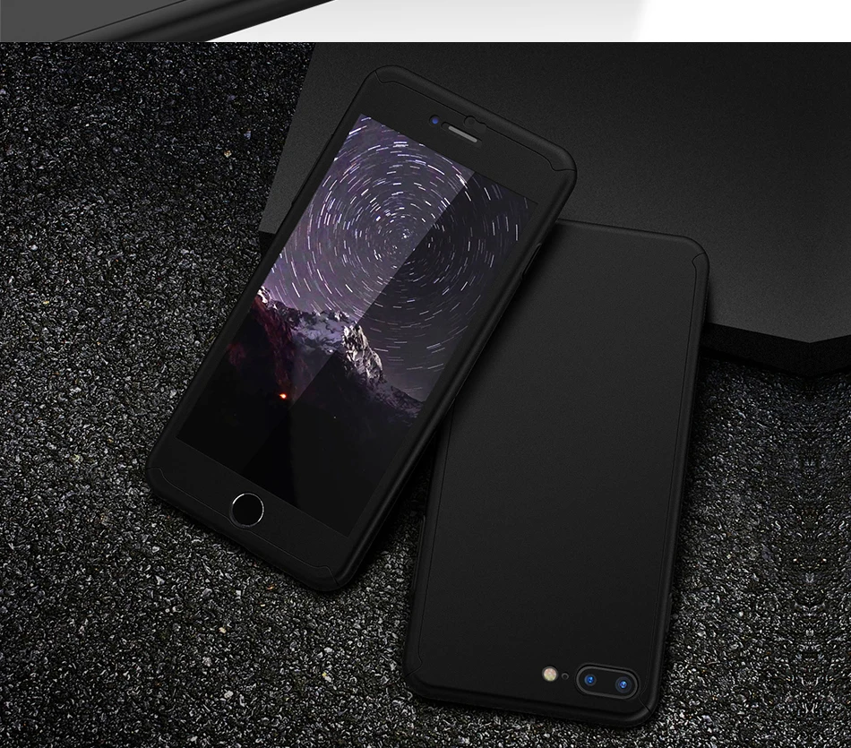 360 Degree Full Coverage Case For iphone 6 6S 7 7 Plus Shockproof Slim Hard PC Luxury Cover (10)