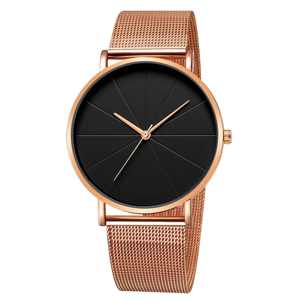 Geneva, мужские часы, модные, симметричный циферблат, минимализм, серия, 8 цветов, доступны, нержавеющая сталь, кварцевые наручные часы, relojes saat - Цвет: C