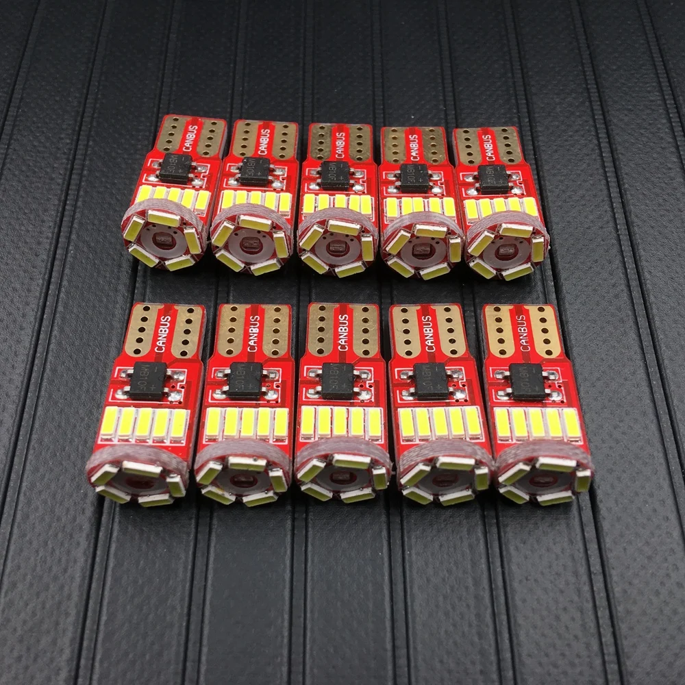 Светодиодная лампа Canbus LED T10 W5W 168 194 4014 SMD 15 Led белая для парковочных огней без
